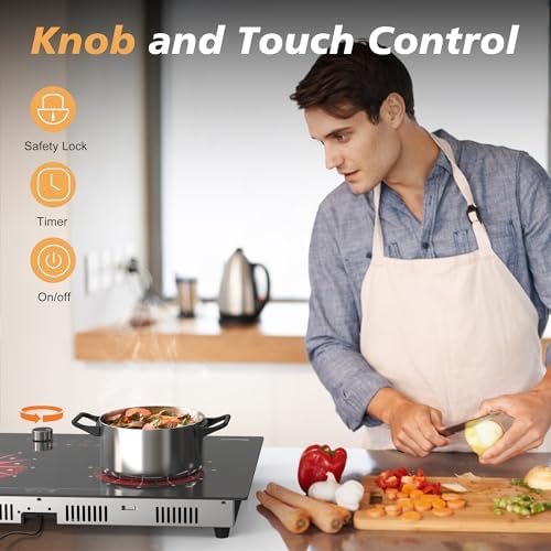 Powerful 2-Burner Electric Cooktop for Home RV Use