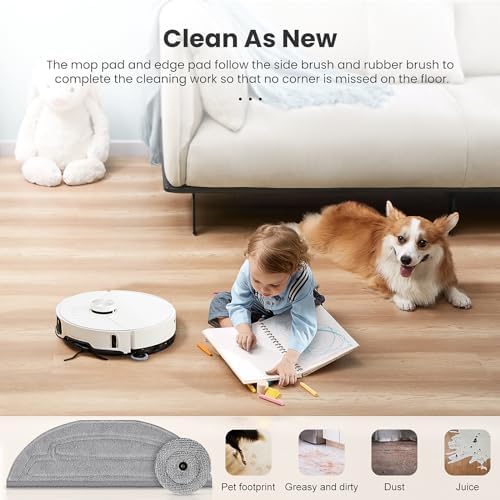 Roborock S8 Max Ultra Replacement Mop Pads with Sonic vibrating Edge Mops