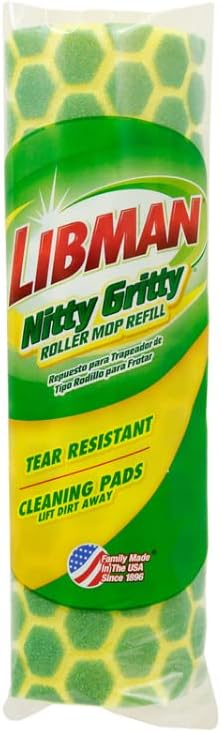 libman 2011 nitty gritty roller mop refill - 10 inch wide