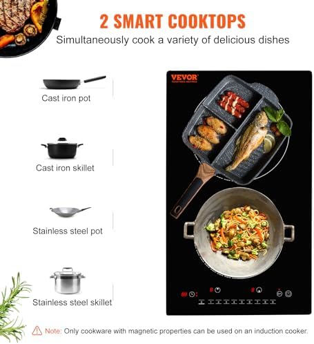 1800W Multifunctional Cooktop with 9 Heat Levels