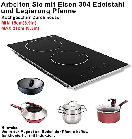 Ultimate Intelligence Cooktop 2-Burner 3500W Induction Easy to Use Durable Design