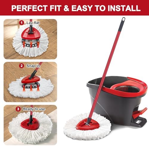Tidy Monster Easy Wrin Spin Mop Heads Replacement