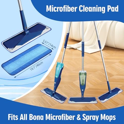 Gazeer 8-Pack Microfiber Mop Pad Set Easy to Use