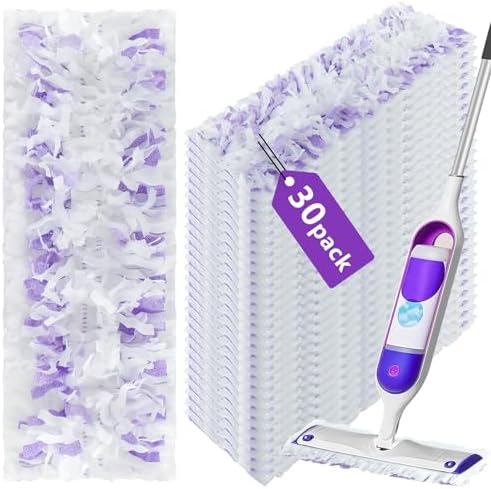 30 Power Mop Pads for Swiffer Multi-Surface Wood Mops
