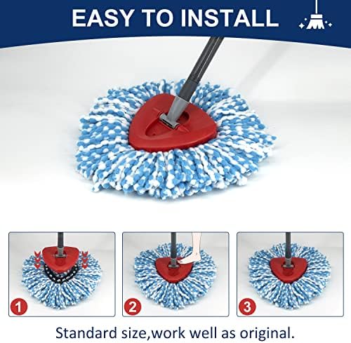 Replacement Mop Heads For Oceda EasyWring Mop - 2-Pack