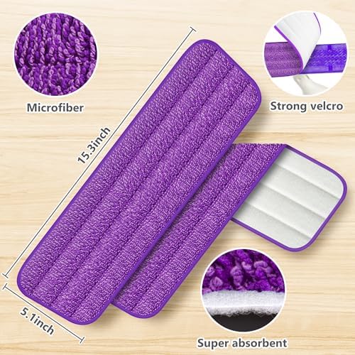 ILAVCOOL 18-Pack Reusable Mop Pads for Swiffer PowerMop
