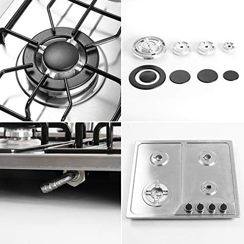 22-inch 4-Burner Built-In Gas Cooktop with NGLPG Conversion