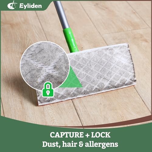Eyliden Mop Kit with 24 Refills for Multi-Surface Floors