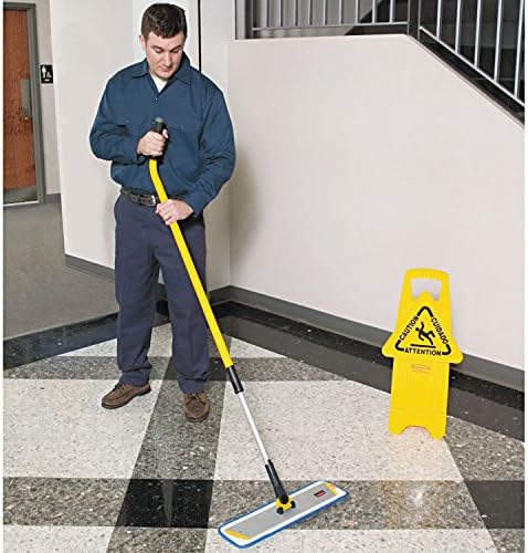 Sturdy ergonomically designed rubbermaid mopped handle for professional use