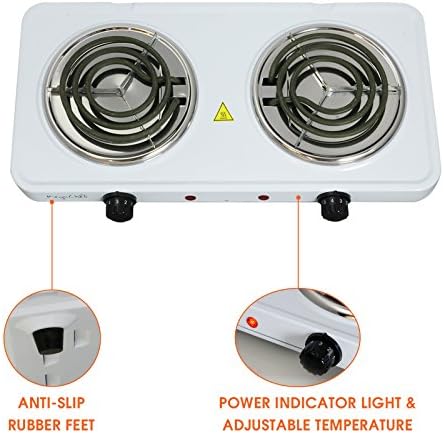 MegaChef Portable Dual Electric Cooktop