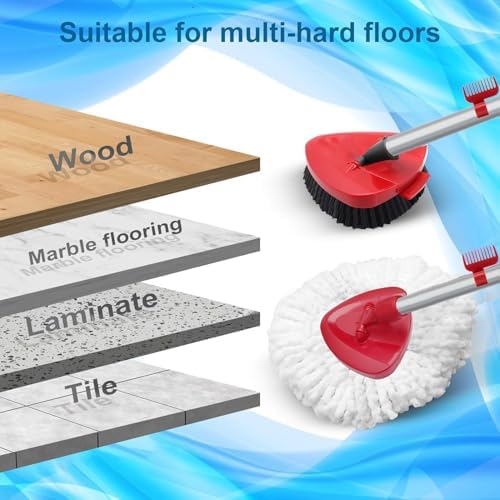Replacement Heads and Brush Set for O Cedar EasyWring Mop System