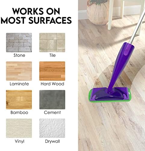 Eco-Friendly Swiffer WetJet Compatible Mop Pads 2-Pack - Reusable Machine Washable