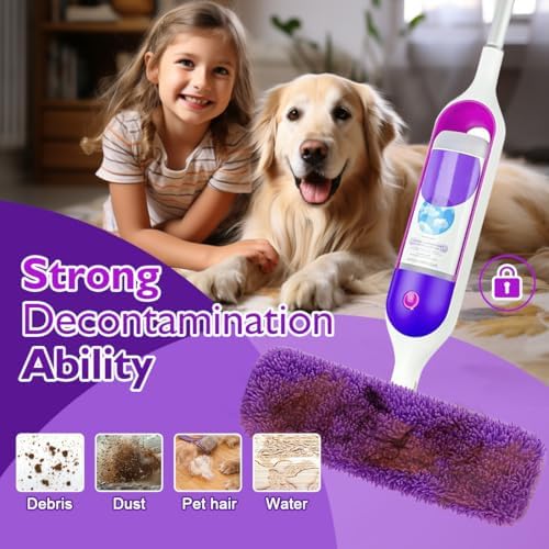 8-Pack Microfiber Reusable Mop Pads for Pet Needs