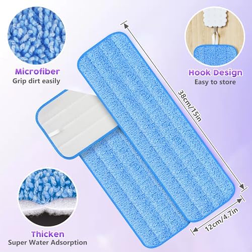 6-Pack Reusable Mop Pads for Swiffer PowerMop