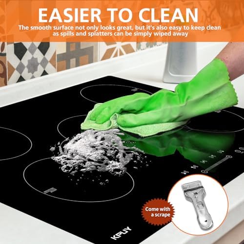 KPUY 5-Burner Electric Induction Cooktop with Timer