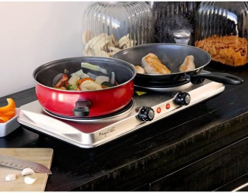 Sturdy Dual Burner Electric Stove Compact Powerful