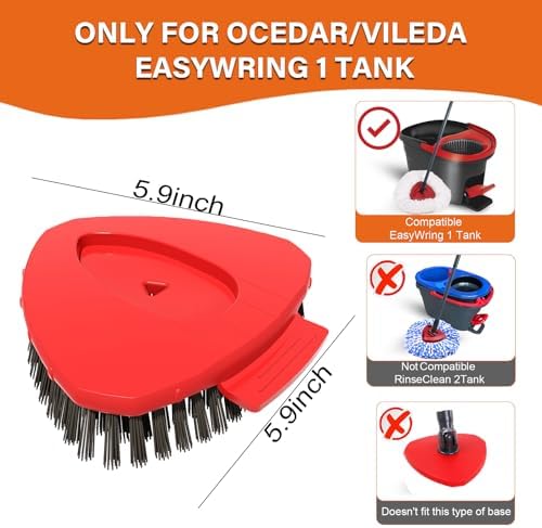 2-Pack Scrub Brush for O Cedar EasyWring Mop System