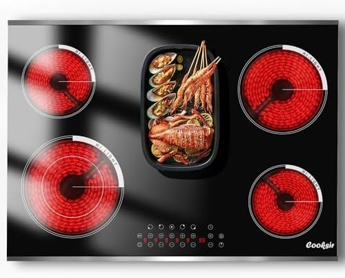 Cooksir 5-Burner 30-Inch Electric Cooktop with 8400W Power