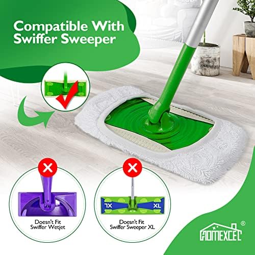 Reusable Microfiber Mop Pads for Swiffer