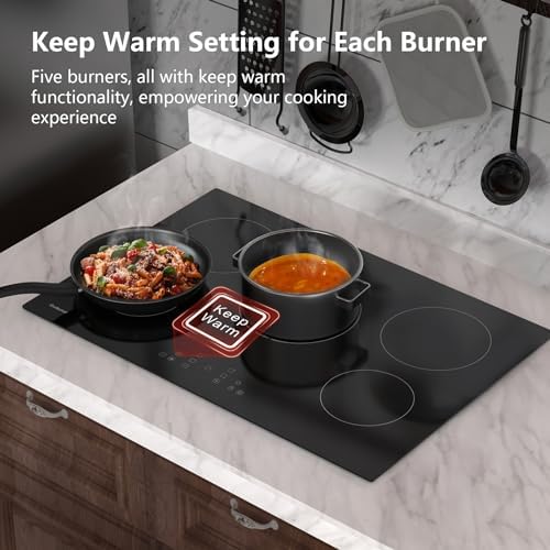 30 Inch Electric Cooktop with 5 Burners