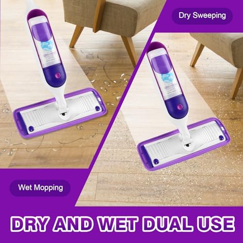HOMEXCEL Reusable Microfiber Mop Pads for Swiffer PowerMop 8-Pack Machine Washable