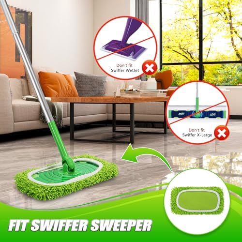 Reusable Microfiber Mop Pads for Swiffer Sweeper