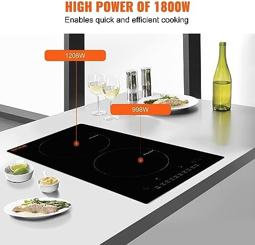 1800W Multifunctional Cooktop with 9 Heat Levels