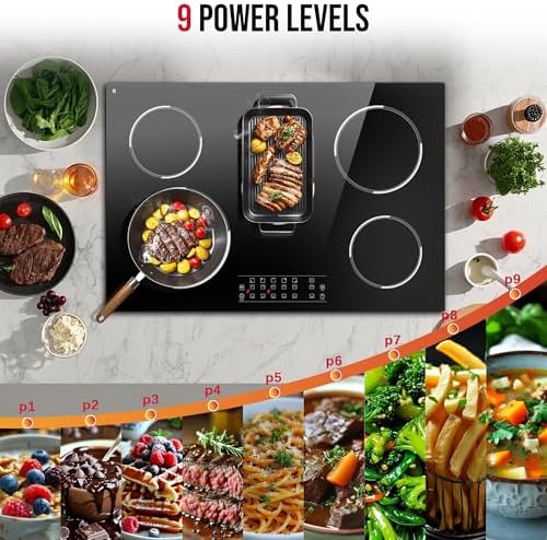 Traenvir 30 Electric Cooktop with 8400W Built-In