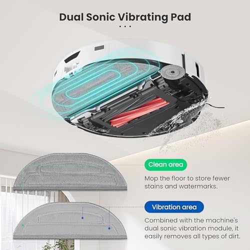 Roborock S8 Max Ultra Replacement Mop Pads with Sonic vibrating Edge Mops