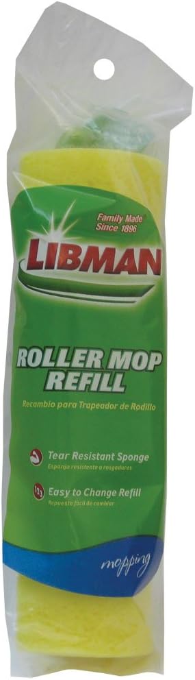 Libman 9 wide synthetic tear-resistant roller mop sponge