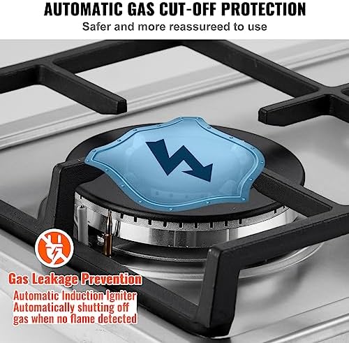 Efficient Dual Fuel Gas Cooktop