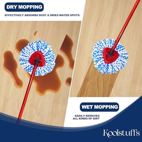 Koolstuffs 3-Piece Spin Mop Refill Set