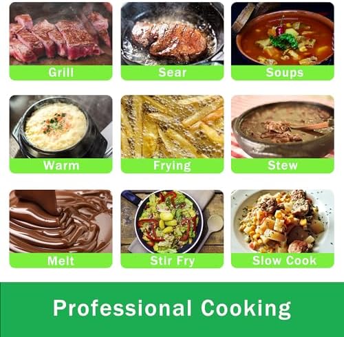 1800W Dual-Function Electric Cooktop for Camping Everyday Use
