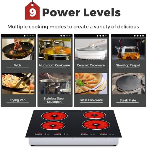 Advwin 4-Burner Electric Cooktop