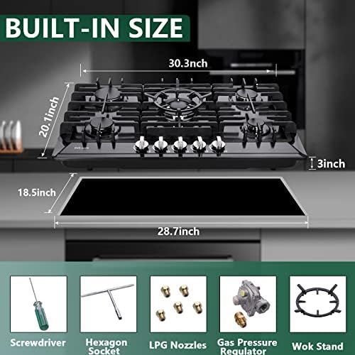 Deli-mate 30-Inch Gas Cooktop