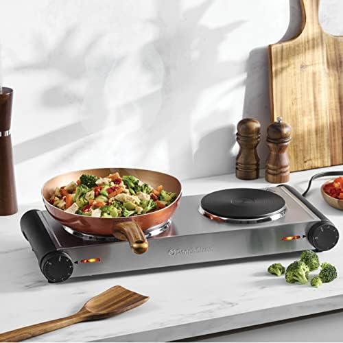 Powerful Electric Double Stovetop for Kitchen Use