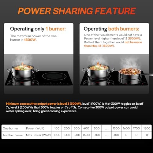 Empava Dual Burner Induction Cooktop for Kitchen RV Use