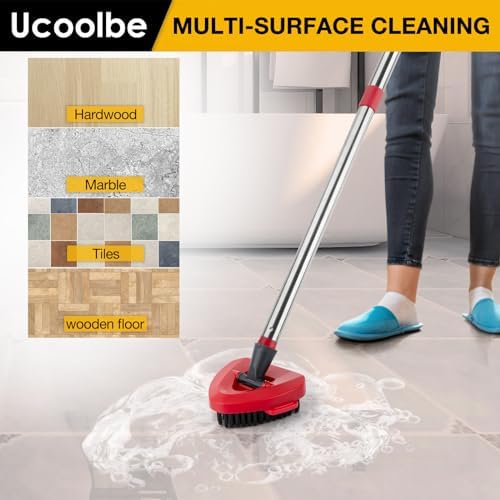 Durable scrub brush for O-Cedar Spin Mop