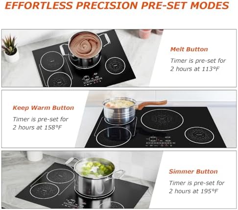 Bigoods 30 Series 4-Burner Induction Cooktop