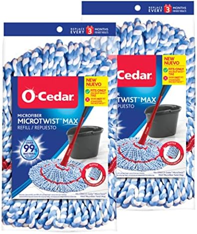 O-Cedar MicroTwist MAX Microfiber Refill Pack of 2
