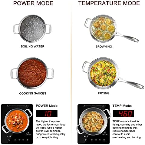 Duxtop Touch-Induction Cooktop Easy Cooking 1800W