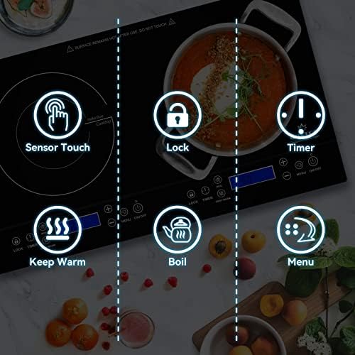 Duxtop LCD 1800W induction cooktop - portable and powerful