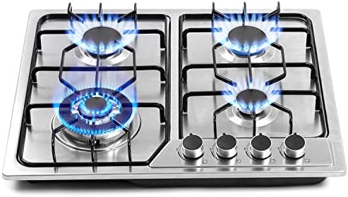22-inch 4-Burner Built-In Gas Cooktop with NGLPG Conversion