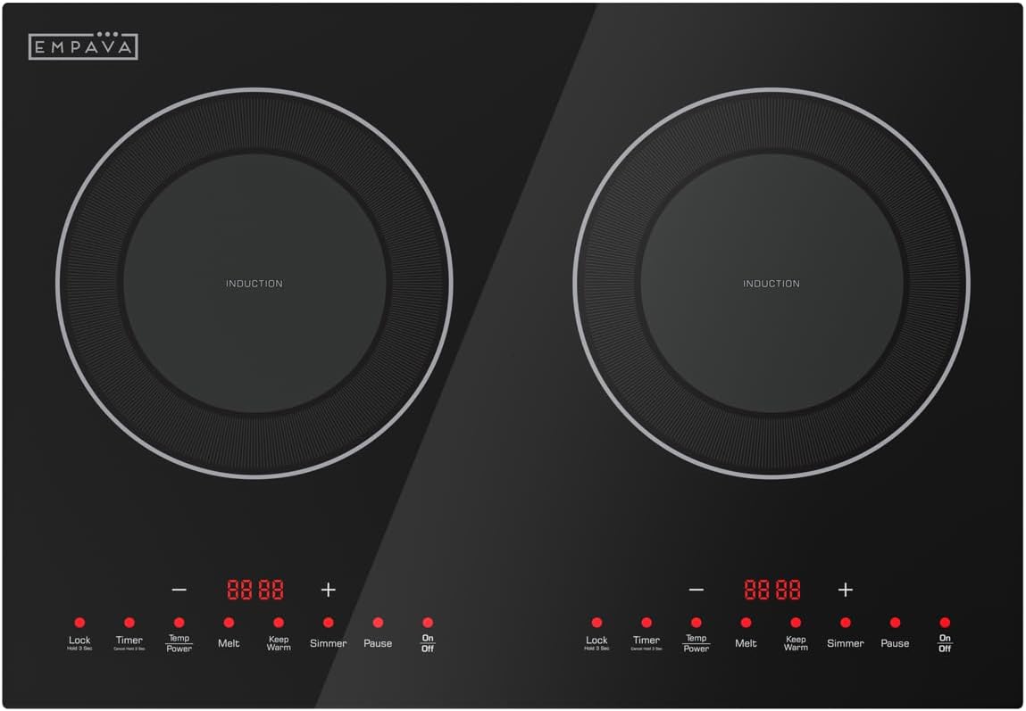 Empava Dual Burner Induction Cooktop for Kitchen RV Use