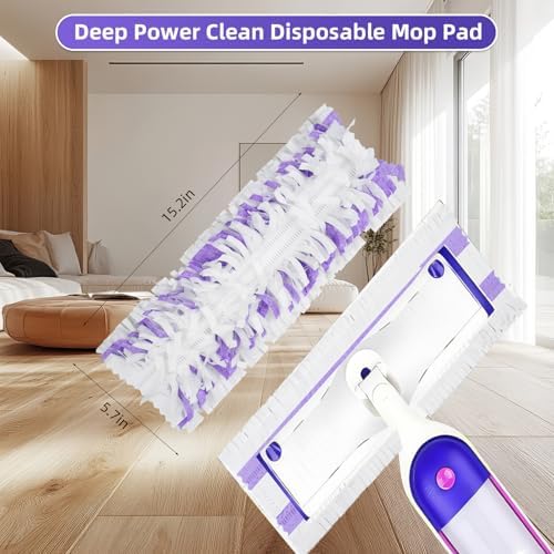 15-Pack Disposable Mopping Pads for Swiffer PowerMop