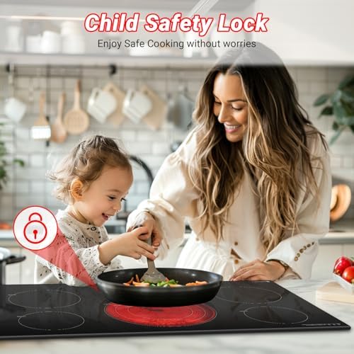 AMZCHEF 30 Inch 5-Burner Touch Cooktop for Sale