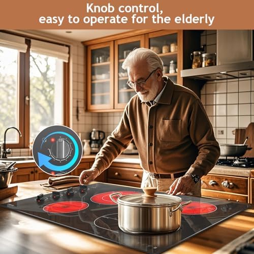 30-Inch Electric Cooktop with 4 Burners