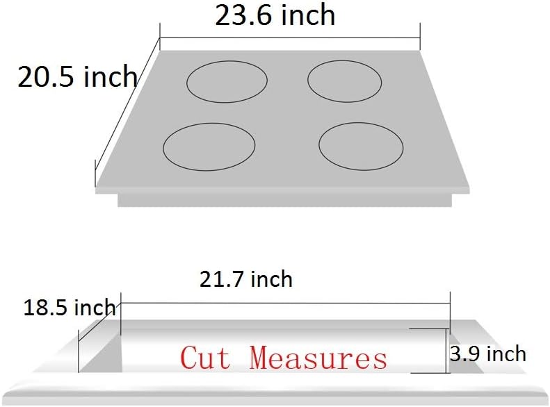 24-inch Gas Cooktop with 4 High-Power Burners Converts LPGLNG Tempered Glass