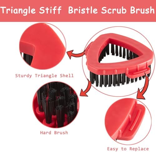 Premium Stiff Bristle Scrub Brush for O Cedar 2-Tank Mop System