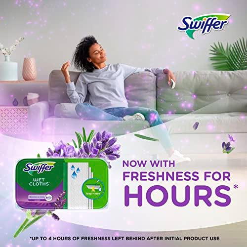 Swiffer Sweeper Wet Mopping with Febreze Freshness Lavender 24 Count